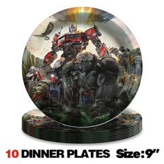 Transformer 2023 Party Decorations Set Set Plates Cups Tablecloth Napkins
