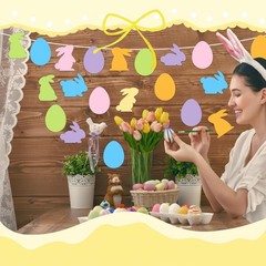 Colorful Easter Bunny Egg Carrot Paper Cutouts Bulletin Board Decor 200 PCS