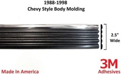 Replacement Chrome Side Body Trim Molding for 1988-1998 Chevy GMC Tahoe Suburban