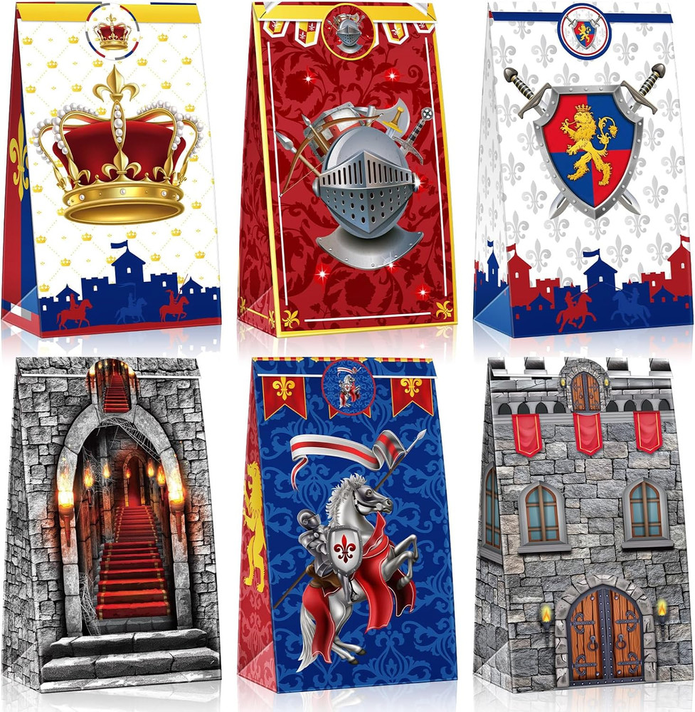 24 Pcs Medieval Party Decorations Knights Themed Party Favors Mini Medieval Favo