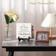 6-Inch Inspirational Retirement Decoration – A Thoughtful Gift for 2026 Retirees