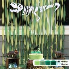 Crepe Paper Streamers 4 Rolls 328ft, Pack of Sage Green Crepe Paper for Party…