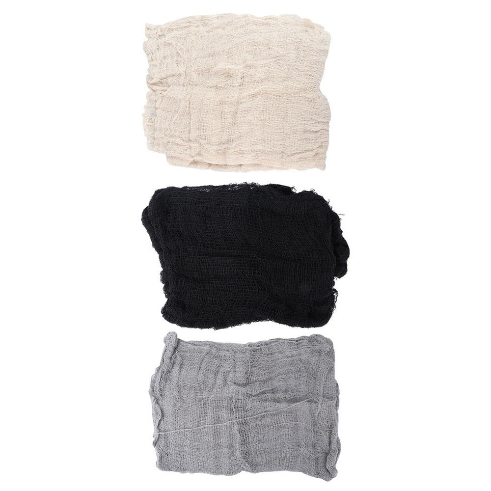 3Pcs Reusable Halloween Gauze Cloth for Indoor Outdoor Scary Party Decoration