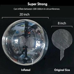 20″ Bubble 10 Pack LED Light Up BoBo Balloons Party Wedding Christmas Decoration