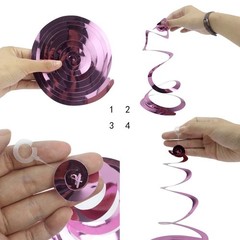 30 Pack Black 16th Birthday Swirl Decorations Anniversary Ceiling Hanging