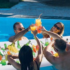 Zcaukya 4 Packs Inflatable Serving Bar, Ice Serving Buffet Salad Cooler, Sala…