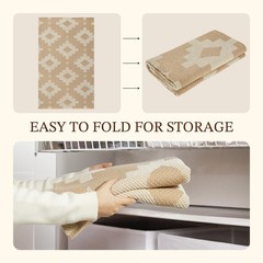 3×5 ft Boho Rugs for Entryway Washable Area Rug, Non Slip TPR Backed Entry Ru…