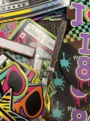 Awesome 80’s Party Swirl Decorating Kit Multi Color, Mixed Lot 75+ Huge Lot M