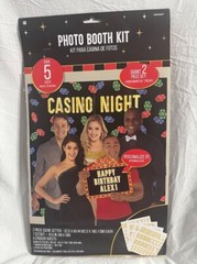 Amscan 2 Piece Photo Booth Kit for Casino Night