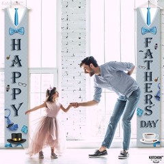 Happy Fathers Day Banner – XtraLarge, 72×12 Inch | Father’s Day Door Banner for