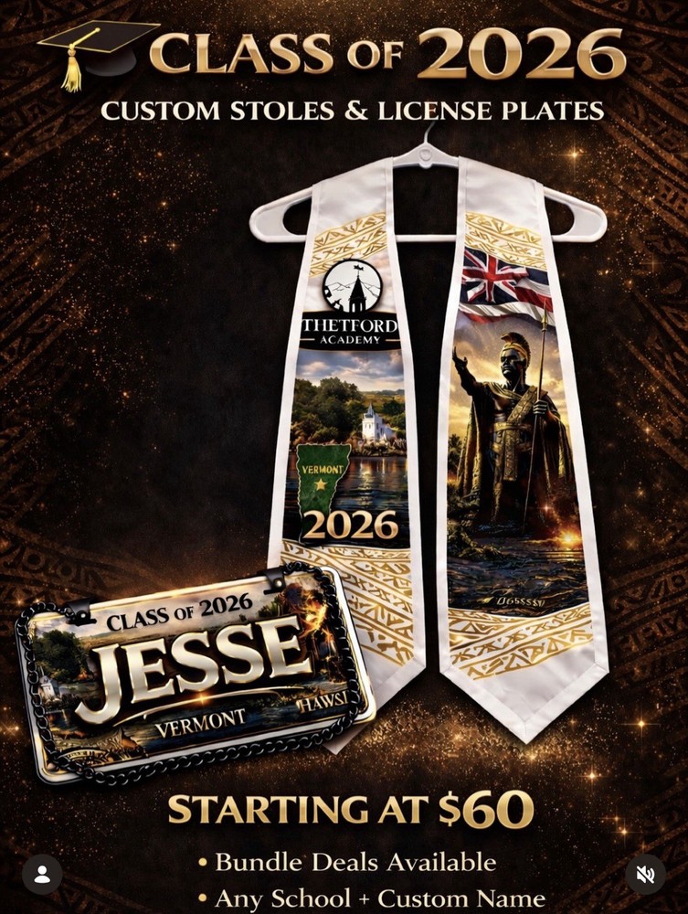 Graduation License Plates & Stole Sets