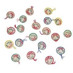 Mexican Fiesta Confetti Hat Decoration 20 pack Assorted Colors