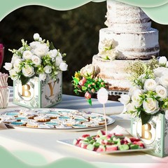 6 Pcs Baby Shower Centerpieces for Table Baby Shower Flower Boxes Gender Reve…