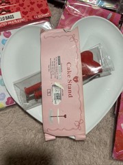 Valentine Day Party Supply Bundle 26 Cello Bags, Heart Cake Stand With More