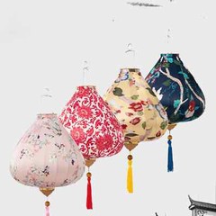 Chinese Style Hanging Lantern Waterproof Cloth Lanterns Party Festiva Decor