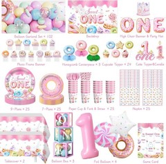 First Birthday «Sweet One» Party Decorations Set NEW