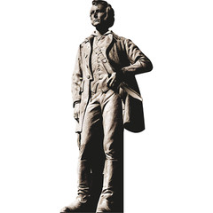 H13651 James Jim Bowie Statue Texas Alamo Hero Cardboard Cutout Standee Standup