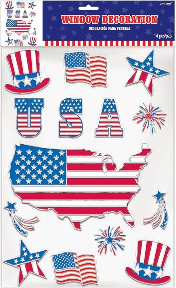 Patriotic Party Window Decoration