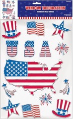 Patriotic Party Window Decoration