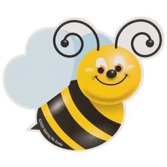 Bumble Bee Miniature Cutout Student Badge – Bulletin Board Decor Shapes – 36 …
