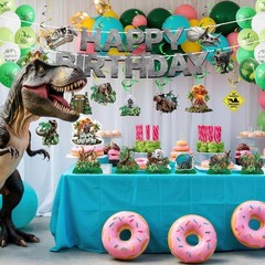 Dinosaur Birthday Party Decorations Set for Boys, Dino World Themed Party Decora