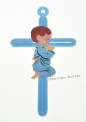 12 BAPTISM BLUE CROSS BOY 6” RECUERDOS DE BAUTIZO CRUZ BABY SHOWER PARTY FAVOR