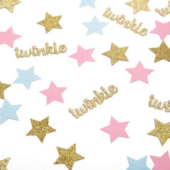 Twinkle Star Glitter Paper Confetti for Baby Shower Gender Reveal Party Decorati