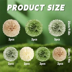 Olive Sage Green Tissue Paper Party Decorations Paper Flowers Decorations