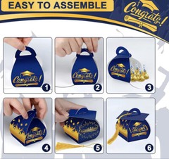 30 Pcs Graduation Cap Candy Boxes Graduation Party Favors Graduation Gift