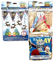 Disney Pixar Toy Story 4 (3-Pack; 9pc) Birthday Party Supply Kit Banner