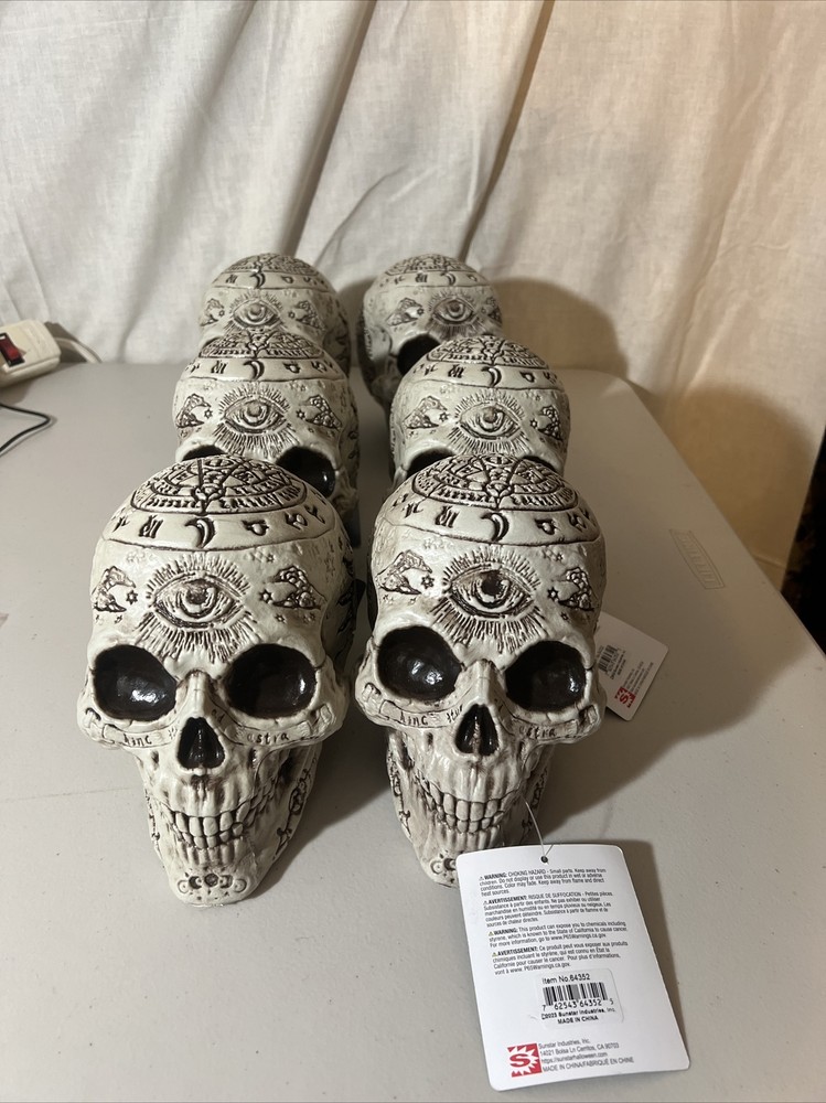 Morris Costumes – 7 Zodiac Skull Halloween Decoration