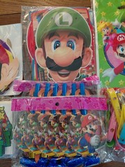 Super Mario Brothers Kids Birthday Party Supplies Variety Set