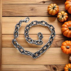 Scary Prop Chain Link Decor Fake Haunted Chains Costume Accessory