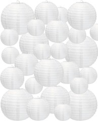 48 Pcs Paper Lanterns Party Decorations Chinese Lanterns Round Paper Decor 4/…
