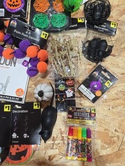 Bulk Halloween Decorations Set of 37 Pc, Decorating Party Pack, Spiders, Skull.