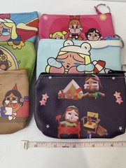 Cry Baby Print Zipper Coin Pouch w/ Keyring, Multicolor Party Pack (Lot of6)