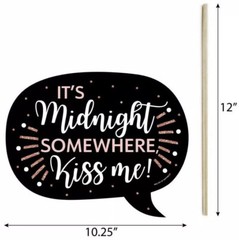 Big Dot of Happiness Funny Rose Gold Happy New Year 2020 – 10 Items BRAND NEW