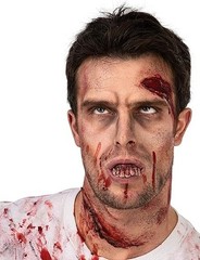 Rubie’s Men’s Bloody Zombie Teeth, As Shown, One Size