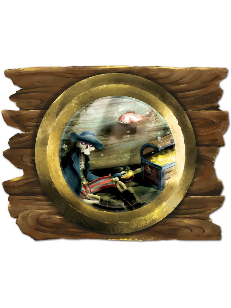 Sunken Ship Porthole Cutout Wall Party Decoration