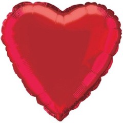 3 pcs 26″ Hanging Hearts Valentine Decorations & 1 Foil Red Heart Balloon (18”)