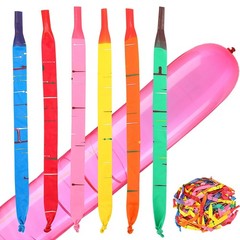 500 Pcs Rocket Balloons 40 Inch Screaming Balloons Assorted Colors Flying Lon…