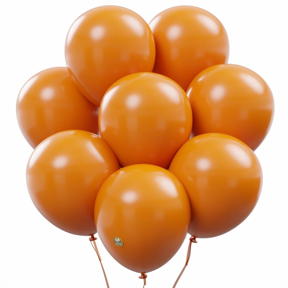 AFTERLOON® Premium Natural Rubber Latex Balloons 50 pcs Orange 10 Inch, Matte…