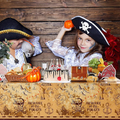 12 Pieces Pirate Tablecloth for Party Decor – 54 X 108 Inches Pirate Treasure Ma