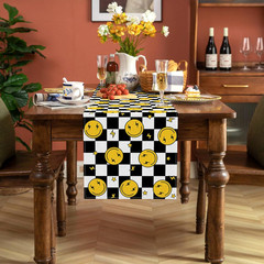 One Happy Dude Table Runner Smile Face 1St Birthday Party Decoration Baby Shower