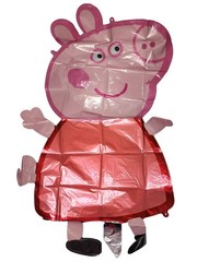 Peppa Pig Birthday Decoration Pack Foil Latex Ballons Banner Cupcake Toppers