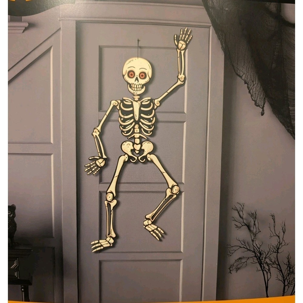 Hyde & EEK! 50″ Paper Skeleton Decoration Articulated Party Decoration Halloween
