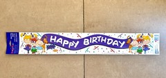 NEW DESIGNWARE REUSABLE «RUGRATS» STATIC CLING HAPPY BIRTHDAY BANNER- 1997