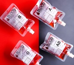 Blood Bag Halloween Pouch Doctor Nurse Props Cosplay Vampire 150ml Drink Party