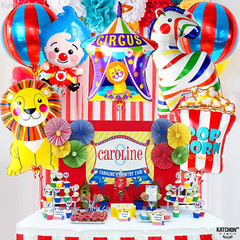 Circus Balloons for Carnival Theme Party Decorations, 7 Count, Perfect for