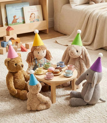 Colorful Mini Party Hats for Pets and Dolls – 6 Pack Birthday Accessories